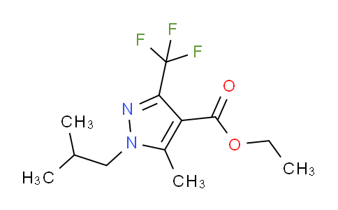 CAS No. 1259058-32-6, Ethyl 1-isobutyl-5-methyl-3-(trifluoromethyl)-1H-pyrazole-4-carboxylate