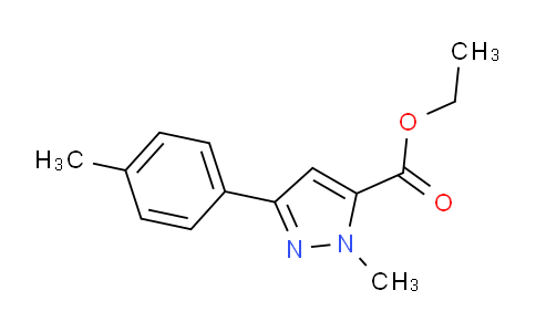 CAS No. 618070-49-8, Ethyl 1-methyl-3-(p-tolyl)-1H-pyrazole-5-carboxylate