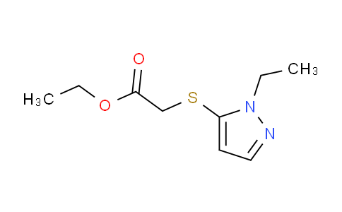 CAS No. 1171509-14-0, Ethyl 2-((1-ethyl-1H-pyrazol-5-yl)thio)acetate
