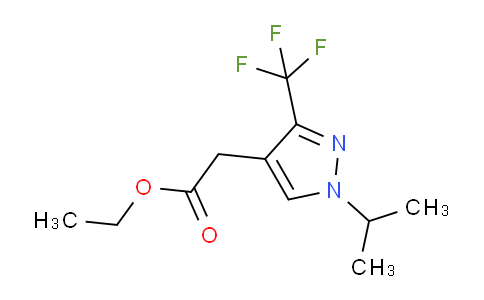 CAS No. 1956379-36-4, Ethyl 2-(1-isopropyl-3-(trifluoromethyl)-1H-pyrazol-4-yl)acetate