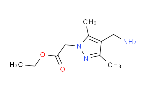 CAS No. 1155596-41-0, Ethyl 2-(4-(aminomethyl)-3,5-dimethyl-1H-pyrazol-1-yl)acetate