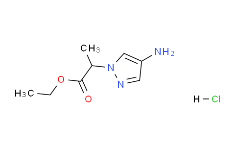CAS No. 1006682-83-2, Ethyl 2-(4-amino-1H-pyrazol-1-yl)propanoate hydrochloride