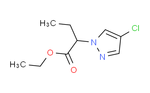 CAS No. 1005615-91-7, Ethyl 2-(4-chloro-1H-pyrazol-1-yl)butanoate