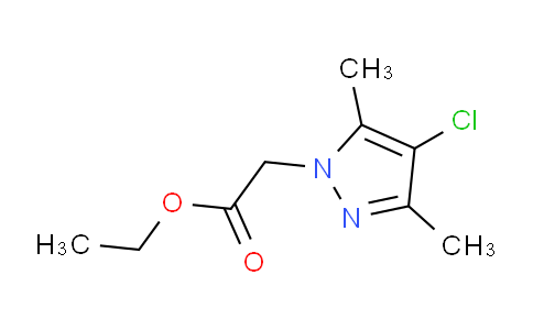 CAS No. 1001567-64-1, Ethyl 2-(4-chloro-3,5-dimethyl-1H-pyrazol-1-yl)acetate