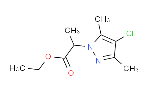 CAS No. 1007487-54-8, Ethyl 2-(4-chloro-3,5-dimethyl-1H-pyrazol-1-yl)propanoate