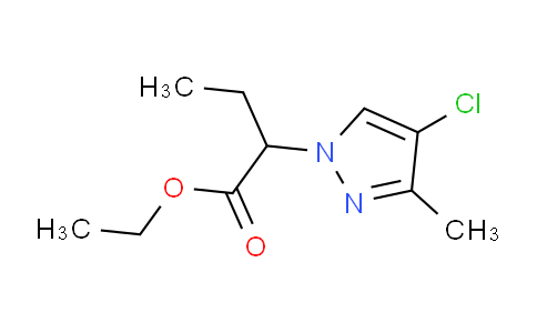 CAS No. 1171381-25-1, Ethyl 2-(4-chloro-3-methyl-1H-pyrazol-1-yl)butanoate