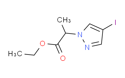 CAS No. 1217862-33-3, Ethyl 2-(4-iodo-1H-pyrazol-1-yl)propanoate
