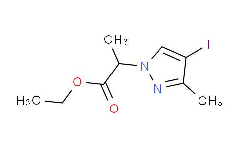 CAS No. 1354706-72-1, Ethyl 2-(4-iodo-3-methyl-1H-pyrazol-1-yl)propanoate