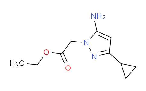 CAS No. 1172392-21-0, Ethyl 2-(5-amino-3-cyclopropyl-1H-pyrazol-1-yl)acetate