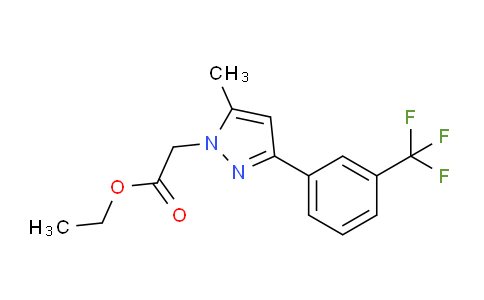 CAS No. 1956380-60-1, Ethyl 2-(5-methyl-3-(3-(trifluoromethyl)phenyl)-1H-pyrazol-1-yl)acetate