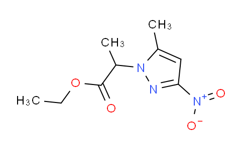 CAS No. 1006951-36-5, Ethyl 2-(5-methyl-3-nitro-1H-pyrazol-1-yl)propanoate