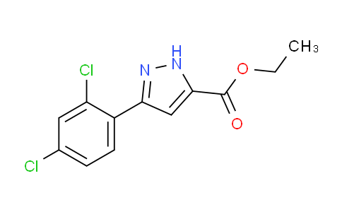 CAS No. 1036239-60-7, Ethyl 3-(2,4-dichlorophenyl)-1H-pyrazole-5-carboxylate