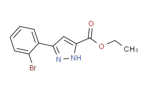 CAS No. 1354830-47-9, Ethyl 3-(2-bromophenyl)-1H-pyrazole-5-carboxylate