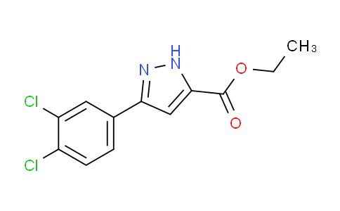CAS No. 1284219-86-8, Ethyl 3-(3,4-dichlorophenyl)-1H-pyrazole-5-carboxylate