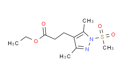 CAS No. 1005582-15-9, Ethyl 3-(3,5-dimethyl-1-(methylsulfonyl)-1H-pyrazol-4-yl)propanoate