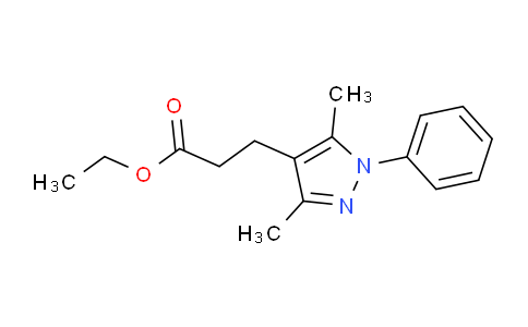 CAS No. 1005698-25-8, Ethyl 3-(3,5-dimethyl-1-phenyl-1H-pyrazol-4-yl)propanoate