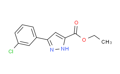CAS No. 1285545-03-0, Ethyl 3-(3-chlorophenyl)-1H-pyrazole-5-carboxylate