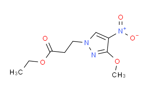 CAS No. 1001500-79-3, Ethyl 3-(3-methoxy-4-nitro-1H-pyrazol-1-yl)propanoate