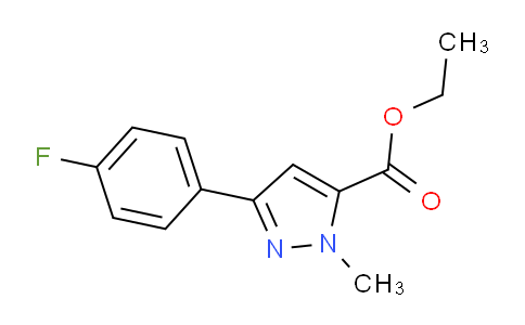 CAS No. 943863-69-2, Ethyl 3-(4-fluorophenyl)-1-methyl-1H-pyrazole-5-carboxylate