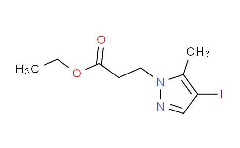 CAS No. 1354703-79-9, Ethyl 3-(4-iodo-5-methyl-1H-pyrazol-1-yl)propanoate