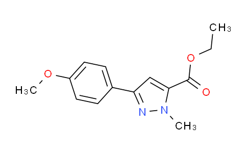CAS No. 618070-51-2, Ethyl 3-(4-methoxyphenyl)-1-methyl-1H-pyrazole-5-carboxylate