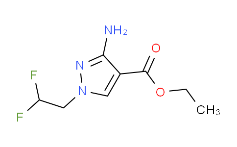 CAS No. 1791389-44-0, Ethyl 3-amino-1-(2,2-difluoroethyl)-1H-pyrazole-4-carboxylate