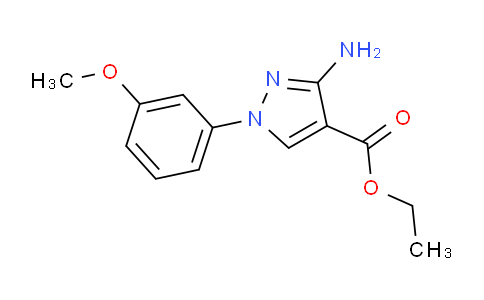 CAS No. 1956369-24-6, Ethyl 3-amino-1-(3-methoxyphenyl)-1H-pyrazole-4-carboxylate