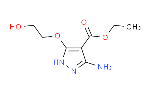 CAS No. 117717-17-6, Ethyl 3-amino-5-(2-hydroxyethoxy)-1H-pyrazole-4-carboxylate