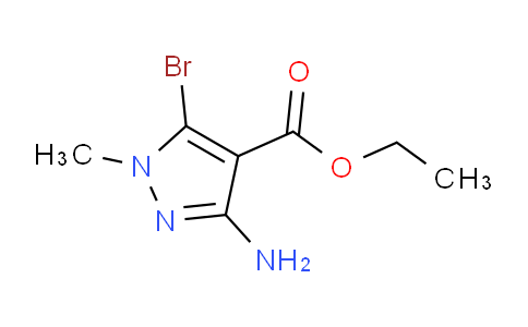 CAS No. 1017802-90-2, Ethyl 3-amino-5-bromo-1-methyl-1H-pyrazole-4-carboxylate