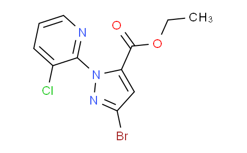 CAS No. 500011-92-7, Ethyl 3-bromo-1-(3-chloropyridin-2-yl)-1H-pyrazole-5-carboxylate