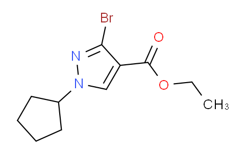 CAS No. 1713477-51-0, Ethyl 3-bromo-1-cyclopentyl-1H-pyrazole-4-carboxylate