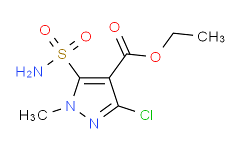 CAS No. 100784-26-7, Ethyl 3-chloro-1-methyl-5-sulfamoyl-1H-pyrazole-4-carboxylate