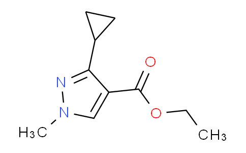CAS No. 1619238-77-5, Ethyl 3-cyclopropyl-1-methyl-1H-pyrazole-4-carboxylate