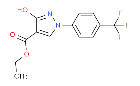 CAS No. 675148-19-3, Ethyl 3-hydroxy-1-(4-(trifluoromethyl)phenyl)-1H-pyrazole-4-carboxylate