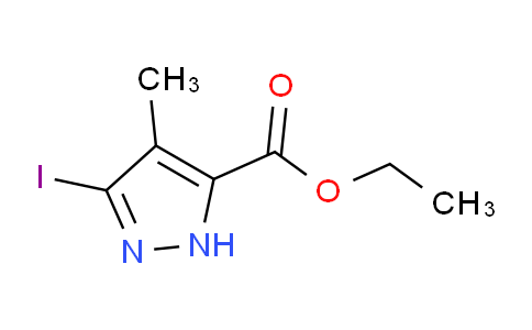 CAS No. 1533442-28-2, Ethyl 3-iodo-4-methyl-1H-pyrazole-5-carboxylate