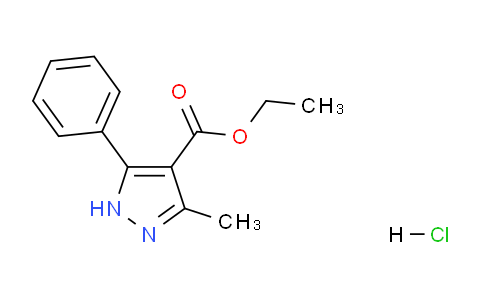 CAS No. 1452577-05-7, Ethyl 3-methyl-5-phenyl-1H-pyrazole-4-carboxylate hydrochloride