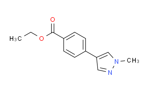 CAS No. 82525-27-7, Ethyl 4-(1-methyl-1H-pyrazol-4-yl)benzoate
