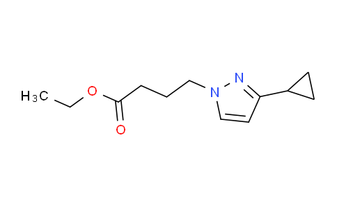 CAS No. 1170362-12-5, Ethyl 4-(3-cyclopropyl-1H-pyrazol-1-yl)butanoate