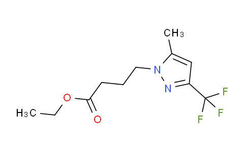 CAS No. 1170658-04-4, Ethyl 4-(5-methyl-3-(trifluoromethyl)-1H-pyrazol-1-yl)butanoate
