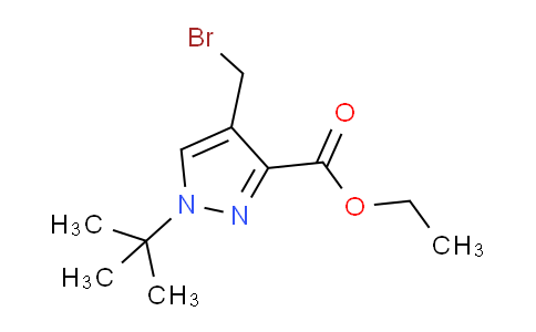 CAS No. 1374258-08-8, Ethyl 4-(bromomethyl)-1-(tert-butyl)-1H-pyrazole-3-carboxylate