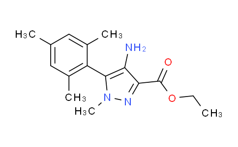 CAS No. 203870-53-5, Ethyl 4-amino-5-mesityl-1-methyl-1H-pyrazole-3-carboxylate