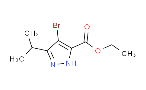 CAS No. 1354830-66-2, Ethyl 4-bromo-3-isopropyl-1H-pyrazole-5-carboxylate