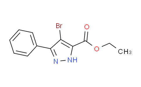 CAS No. 179110-53-3, Ethyl 4-bromo-3-phenyl-1H-pyrazole-5-carboxylate