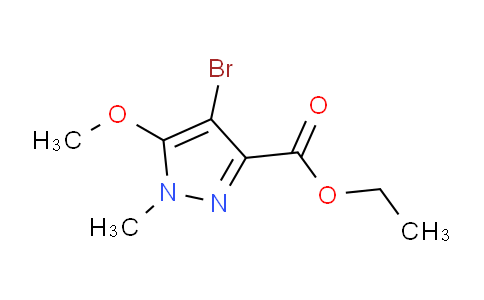 CAS No. 1239734-54-3, Ethyl 4-bromo-5-methoxy-1-methyl-1H-pyrazole-3-carboxylate