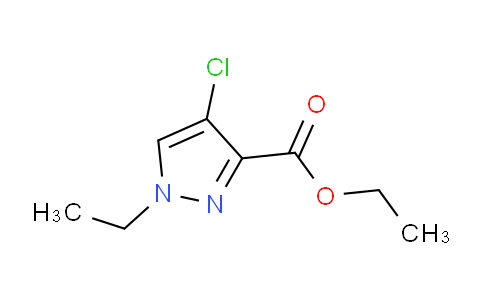 CAS No. 1328640-60-3, Ethyl 4-chloro-1-ethyl-1H-pyrazole-3-carboxylate