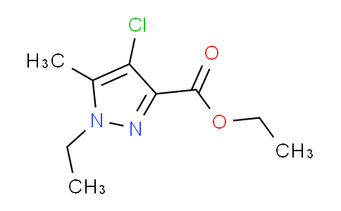 CAS No. 1373246-93-5, Ethyl 4-chloro-1-ethyl-5-methyl-1H-pyrazole-3-carboxylate