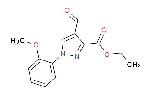 CAS No. 1364523-65-8, Ethyl 4-formyl-1-(2-methoxyphenyl)-1H-pyrazole-3-carboxylate