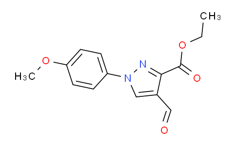 CAS No. 1159691-45-8, Ethyl 4-formyl-1-(4-methoxyphenyl)-1H-pyrazole-3-carboxylate
