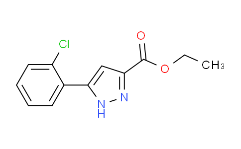 CAS No. 1239478-46-6, Ethyl 5-(2-chlorophenyl)-1H-pyrazole-3-carboxylate