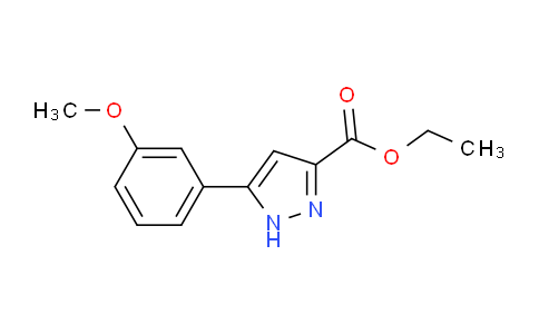 CAS No. 723339-63-7, Ethyl 5-(3-methoxyphenyl)-1H-pyrazole-3-carboxylate